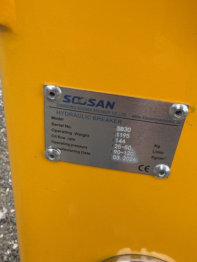 2026 SOOSAN SB30 2.5 - 5T BREAKER