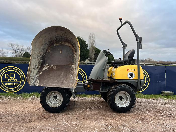 Used 2016 WACKER NEUSON 1501 1.5 tonne swivel dumper