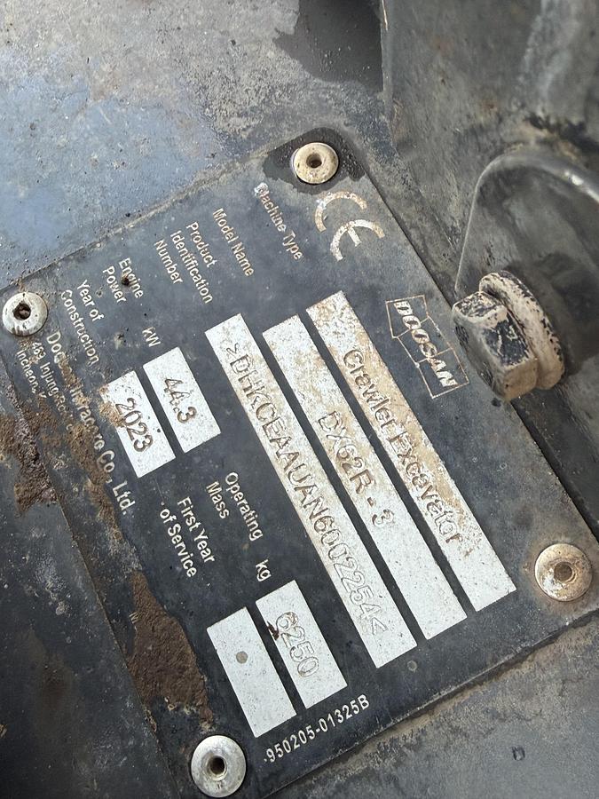 Used 2023 DOOSAN DX62R-3