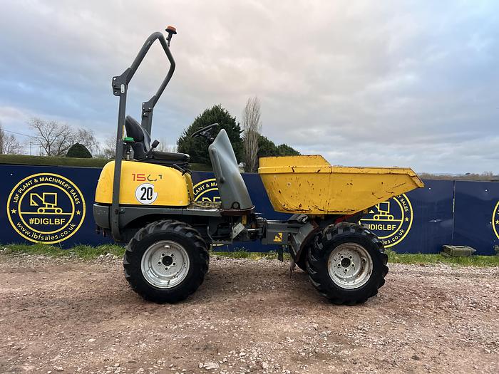 Used 2016 WACKER NEUSON 1501 1.5 tonne swivel dumper