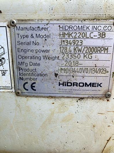 Used 2018 HIDROMEK  HMK220LC-3B