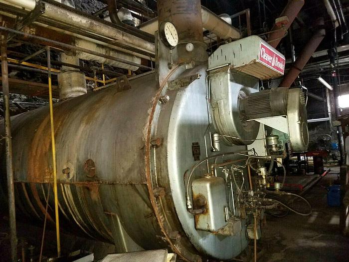 Used Cleaver Brooks Packaged Boiler CB 300X-3580 Low Pressure