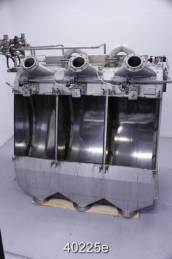 Used Ahlstrom Micra-Screen Triple Bank DSM, Stainless Steel #40225
