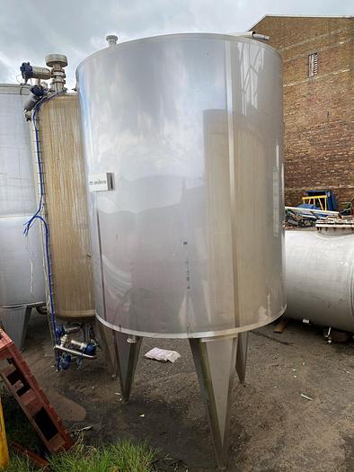 Used 2,500 Litre 316 Stainless Steel Tank