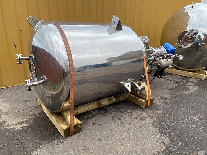 Used 1,000 Litre Pharmaceutical Reactor Tank