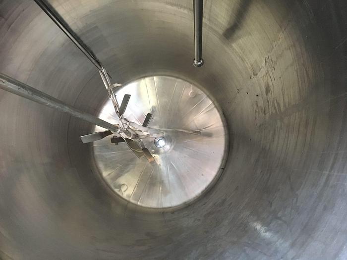 Used 3,500 Litre Stainless Steel Mixing Vessel