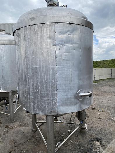 Used 2,000 Litre Mixing Pressure Vessel – Jacketed (2 available)