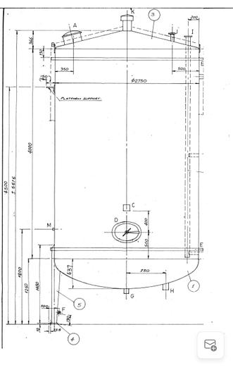 Used 25,000 Litre 316 Stainless Steel Tank