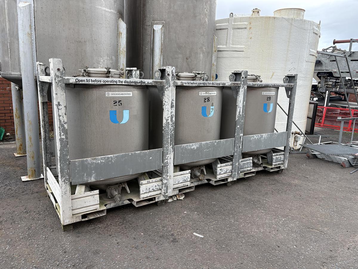 Used 1,000 Litre Stainless Steel Transit Tank