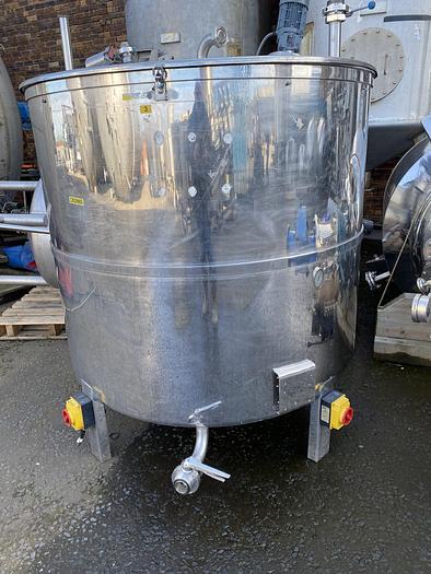 Used 2,000 Litre Stainless Steel Mixing Vessel (3 available)