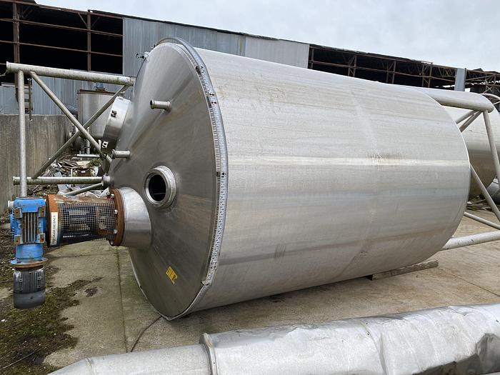 Used 8,000 Litre Stainless Steel Jacketed Fermentation Tank (5 available)