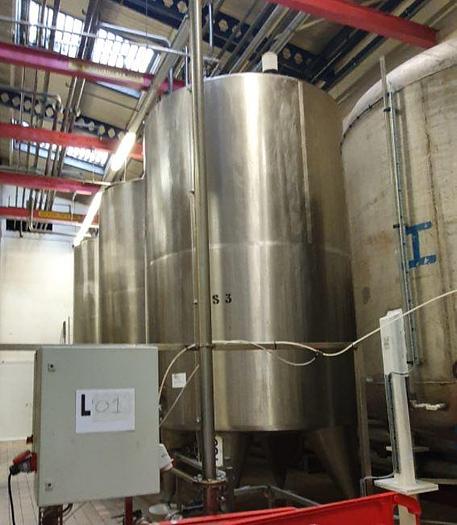 Used 20,000 Litre 316 Stainless Steel Tanks (4 available)