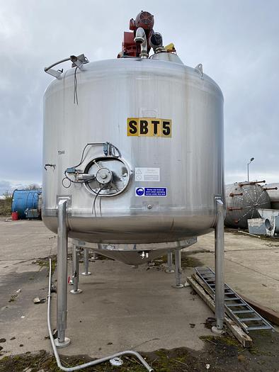 Used 12,000 Litre Stainless Steel Mixing Vessel