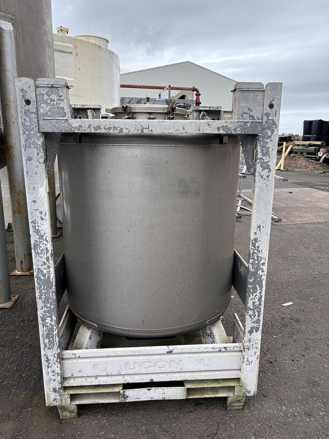 Used 1,000 Litre Stainless Steel Transit Tank