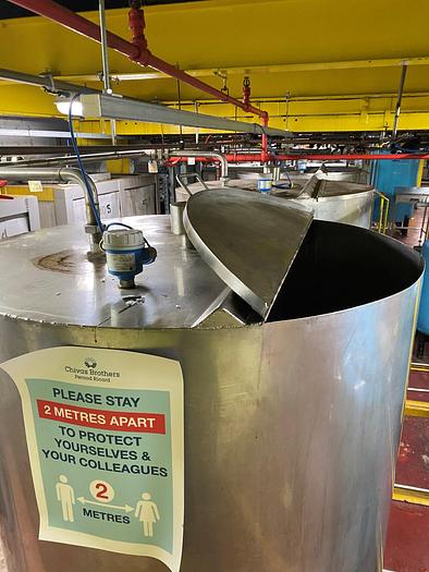 Used 1,500 Litre Stainless Steel Tanks (10 available)