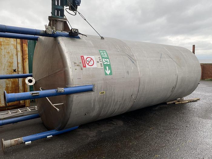 Used 20,000 Litre 304 Stainless Steel Tanks (3 available)