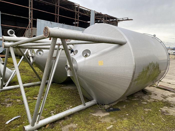 Used 8,000 Litre Stainless Steel Jacketed Fermentation Tank (5 available)
