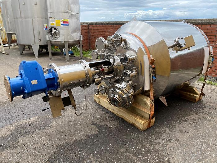 Used 1,000 Litre Pharmaceutical Reactor Tank