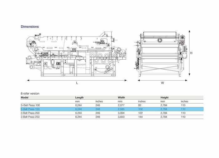 Used Belt Filter Press