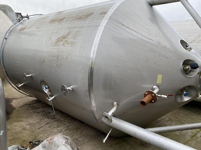 Used 8,000 Litre Stainless Steel Jacketed Fermentation Tank (5 available)