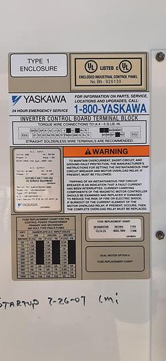 Used Motor, 150 HP, Yaskawa, Vari Speed, 3 Ph, 480 Volt #S740324