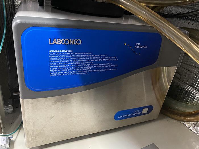 Used Labconco 7810016 CentriVap Concentrator w/ 7811020 CentriVap Cold Trap -50C