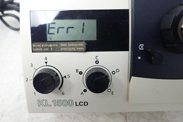 Used Leica Schott KL 1500 LCD Fiber Optics Microscope Illuminator