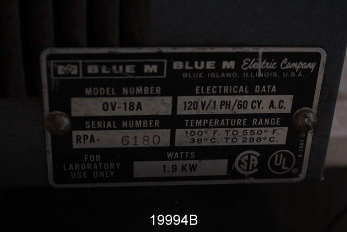 Used Blue M  Lab Oven, 20" X 20" X 20" #19994