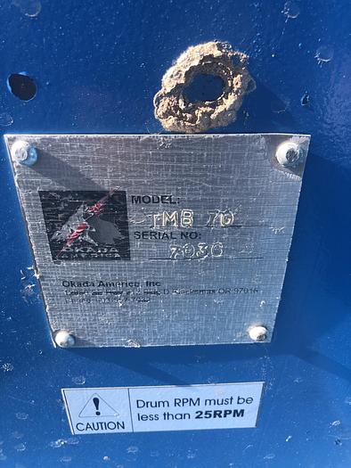 Used 2018 Okada America TMB70 Trommel, Shading Bucket
