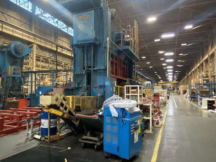 Used VERSON TRANSMAT SSDC PRESS TS2-500-156-42T, 500 TON CAPACITY, 156" X 42" BED & RAM