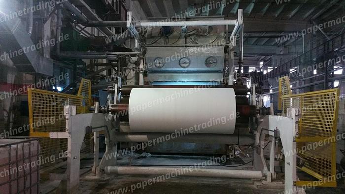 Used (PMT-34) - Tissue Paper machine - 1 Wire Fourdrinier -/including stock preparation and Slitter Rewinder