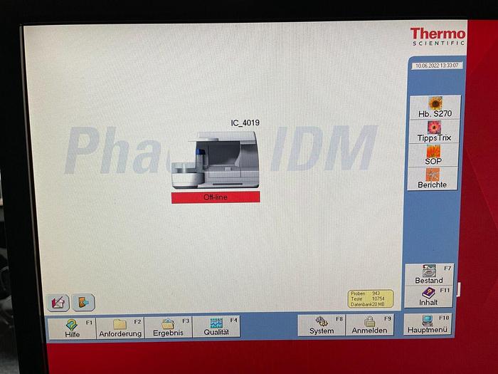Used Thermo Scientific Phadia 100 / Unicap 100 with calculator