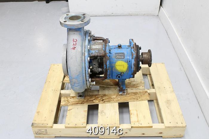 Used Goulds 3196 3x4x13, CD4M Casing, 6-Vane SS Impeller #40914