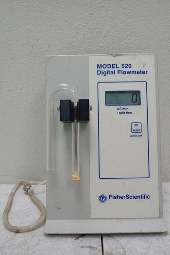 Used Fisher Scientific MODEL 520 Digital Flow Meter Flowmeter
