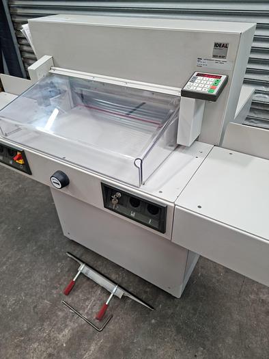 Used ideal 5221 programmable paper guillotine  for printing machines