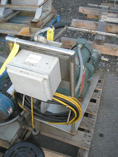 Used Pump, Positive, Waukesha, Mdl 010, S/st, 1 HP, 1.5" #S735432