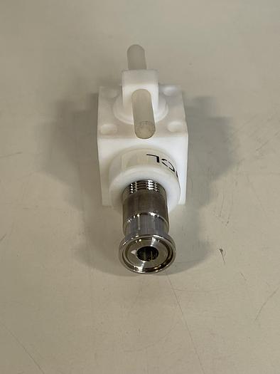 Used Swagelok/Hastelloy C275 1/2" Sanitary Fitting to Threaded Connection w/  Valve