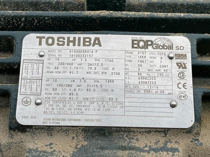 Used 45 CU. FT. MARION PADDLE BLENDER - S/S - 10 HP