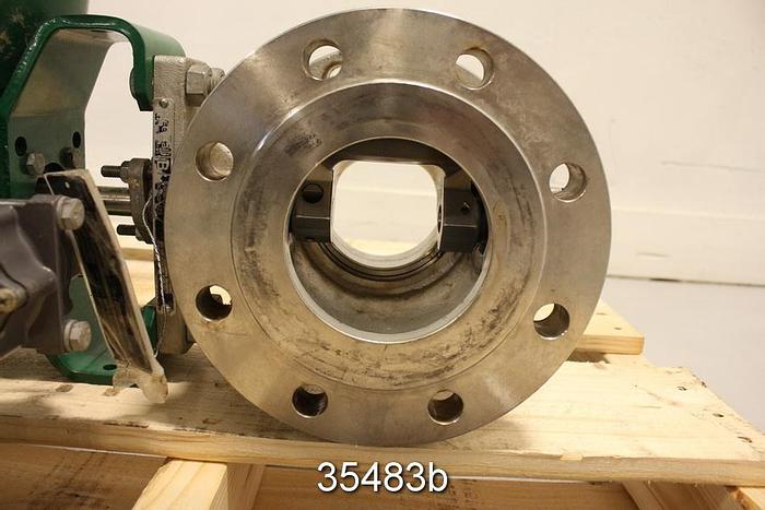 Used Fisher V-150 Ser B 4" V-Ball Control Valve #35483