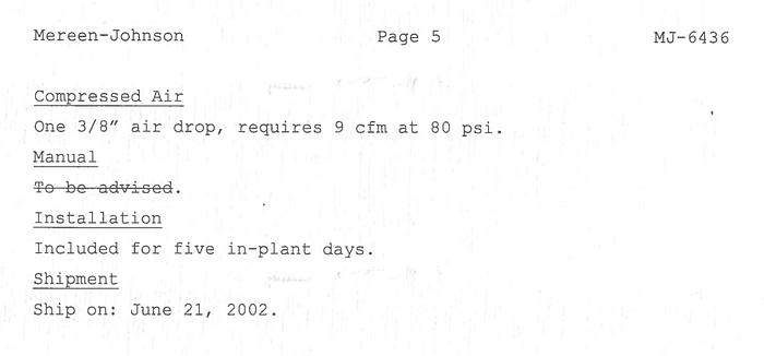 Used 2002 Mereen Johnson 424-DC-2+4 Gang Rip Saw