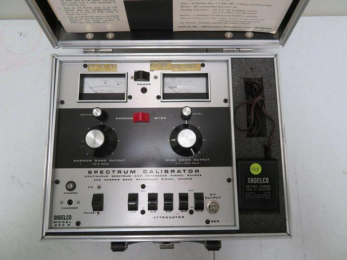 Used Sadelco 260-B Spectrum Calibrator Continuous VHF Reference Signal Source