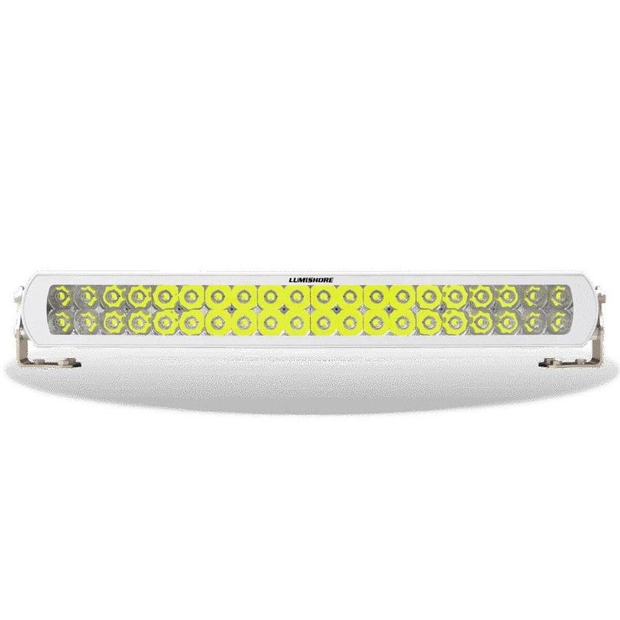 Lumishore 20in Curved Lightbar White LED, White Housing 12/24vDC