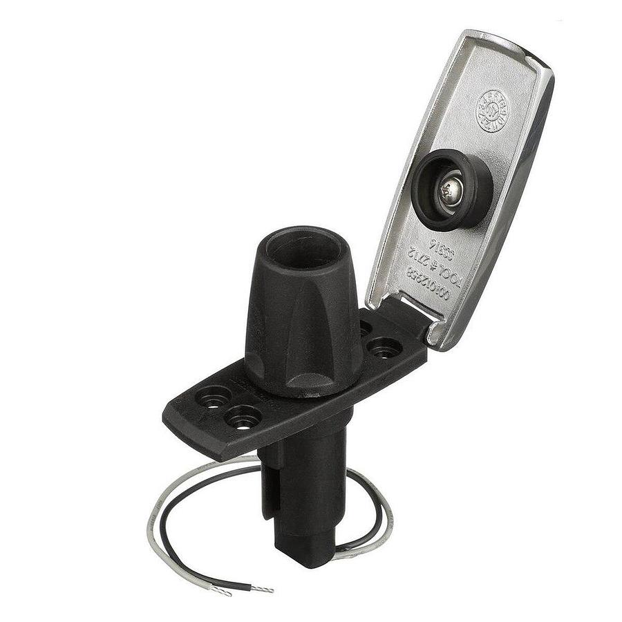 Attwood 910V Series Rectangle Base 2-Pin Over Mold 306 Stainless Steel Black Cover