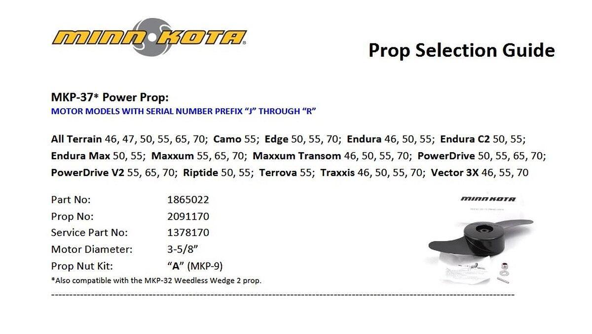 Minn Kota MKP-37 2091170 Prop Power Prop