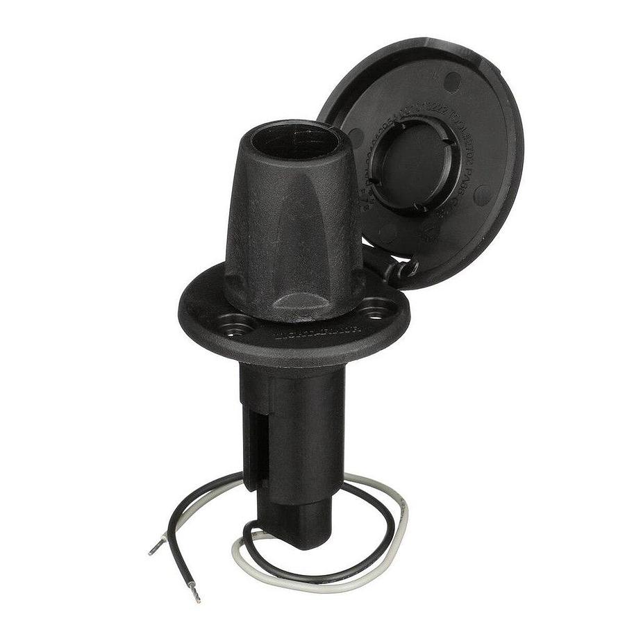 Attwood 910R Series Round Base 2-Pin Black Composite Cover