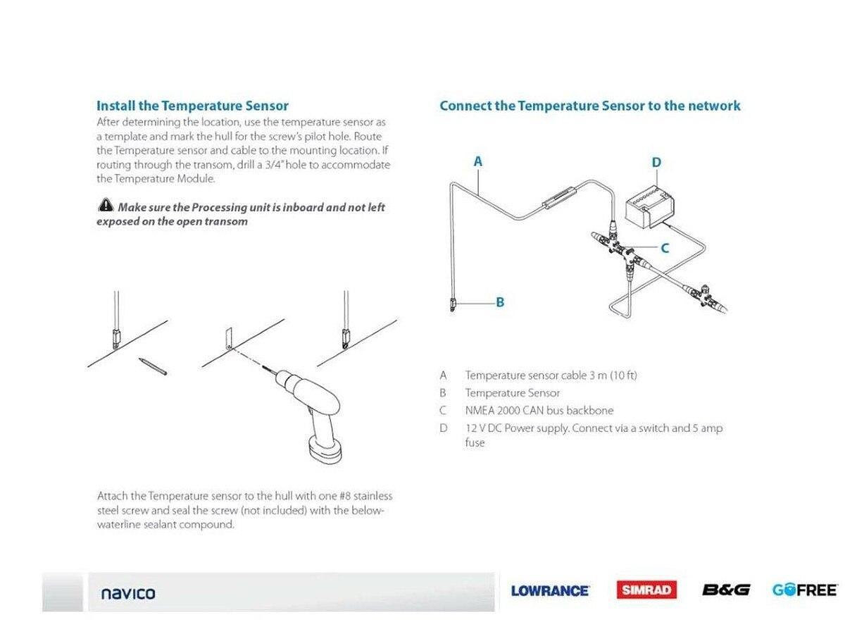 Lowrance Temperature Sensor NMEA 2000