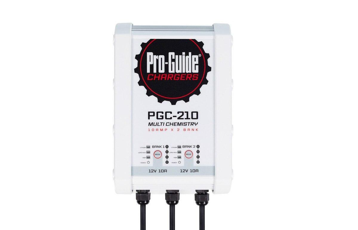 Pro-Guide PGC-210 2-Bank 12V 10A Lead Acid/LiFePO4 On Board Charger, IP68