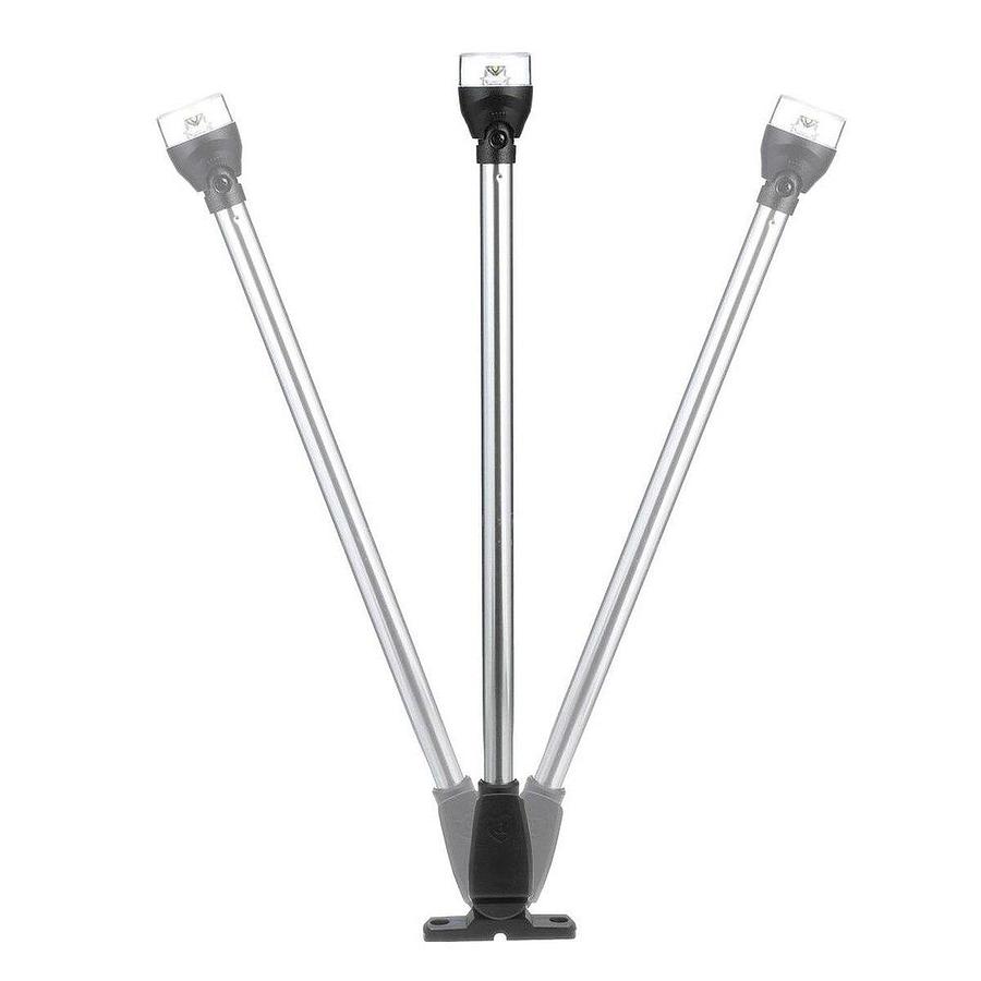 Attwood LightArmor All-Round 20in Aluminum Pole Black Composite Base