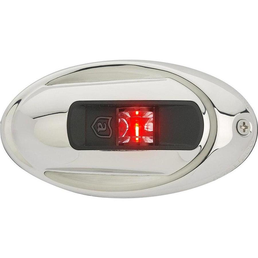 Attwood LightArmor Eliptical LED Navigation Light 2NM Stainless Steel Red
