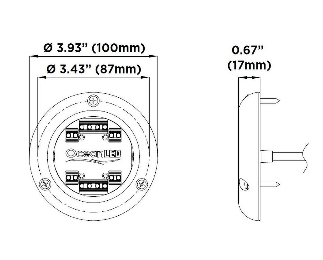 OceanLED Sport S3166S RGBW LED Underwater Light